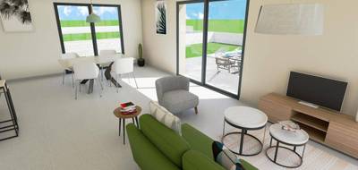 Terrain et maison à Villars-les-Dombes en Ain (01) de 112 m² à vendre au prix de 373344€ - 4