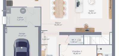 Terrain et maison à Hermes en Oise (60) de 160 m² à vendre au prix de 405000€ - 4