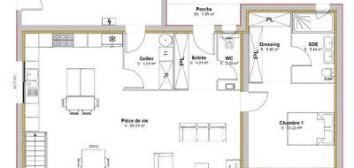 Terrain et maison à Pompertuzat en Haute-Garonne (31) de 166 m² à vendre au prix de 426000€ - 4