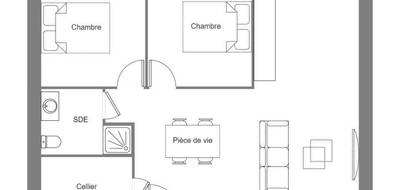 Terrain et maison à Gouézec en Finistère (29) de 57 m² à vendre au prix de 157954€ - 4