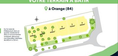 Terrain à Orange en Vaucluse (84) de 648 m² à vendre au prix de 139900€ - 3