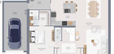 Terrain et maison à Serris en Seine-et-Marne (77) de 155 m² à vendre au prix de 449000€ - 4