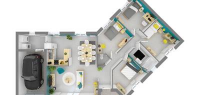 Terrain et maison à Cognat-Lyonne en Allier (03) de 103 m² à vendre au prix de 222400€ - 4