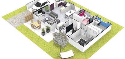Terrain et maison à Soleymieu en Isère (38) de 90 m² à vendre au prix de 273400€ - 2