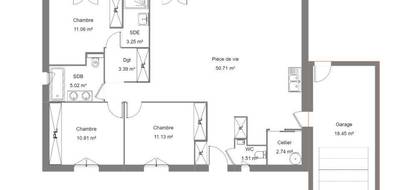 Terrain et maison à Saint-Paulet-de-Caisson en Gard (30) de 100 m² à vendre au prix de 284400€ - 4