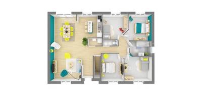 Terrain et maison à Boves en Somme (80) de 88 m² à vendre au prix de 240370€ - 4