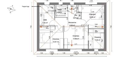 Terrain et maison à Bâgé-Dommartin en Ain (01) de 140 m² à vendre au prix de 454000€ - 4