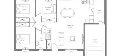 Terrain et maison à Langeais en Indre-et-Loire (37) de 80 m² à vendre au prix de 220000€ - 3