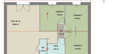 Terrain et maison à Brignoles en Var (83) de 64 m² à vendre au prix de 247000€ - 3