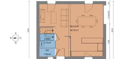 Terrain et maison à Blainville-sur-Orne en Calvados (14) de 80 m² à vendre au prix de 222500€ - 4