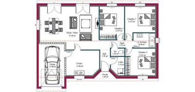 Terrain et maison à Salles en Gironde (33) de 92 m² à vendre au prix de 349000€ - 2