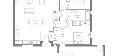 Terrain et maison à Cerelles en Indre-et-Loire (37) de 110 m² à vendre au prix de 370700€ - 4