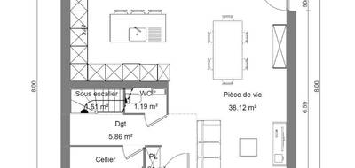 Terrain et maison à Bertry en Nord (59) de 100 m² à vendre au prix de 208000€ - 4