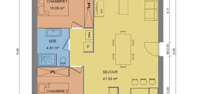 Terrain et maison à Mouen en Calvados (14) de 60 m² à vendre au prix de 170000€ - 4