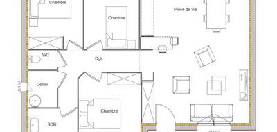 Terrain et maison à Nœux-les-Mines en Pas-de-Calais (62) de 83 m² à vendre au prix de 195000€ - 3