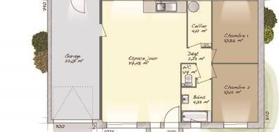 Terrain et maison à Bretteville-sur-Odon en Calvados (14) de 70 m² à vendre au prix de 256000€ - 4