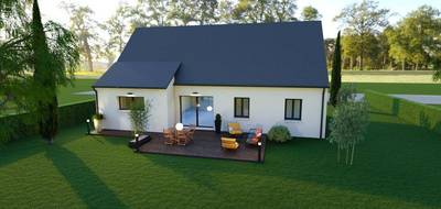 Terrain et maison à Saint-Laurent-en-Gâtines en Indre-et-Loire (37) de 90 m² à vendre au prix de 241700€ - 2