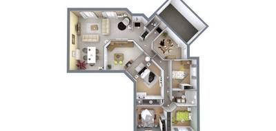 Terrain et maison à Ychoux en Landes (40) de 146 m² à vendre au prix de 355252€ - 4