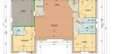 Terrain et maison à Châteauroux en Indre (36) de 106 m² à vendre au prix de 279000€ - 3