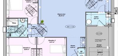 Terrain et maison à Le Mans en Sarthe (72) de 86 m² à vendre au prix de 385000€ - 3
