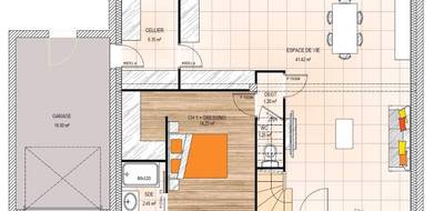Terrain et maison à Rives-du-Loir-en-Anjou en Maine-et-Loire (49) de 95 m² à vendre au prix de 274500€ - 4
