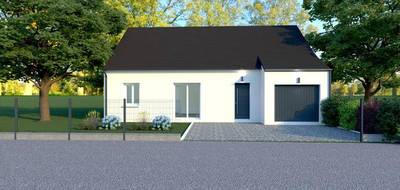 Terrain et maison à Tauxigny-Saint-Bauld en Indre-et-Loire (37) de 80 m² à vendre au prix de 176000€ - 1