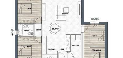 Terrain et maison à Givrand en Vendée (85) de 70 m² à vendre au prix de 224900€ - 4