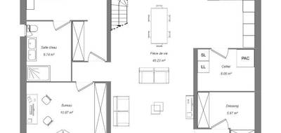Terrain et maison à Châteauroux en Indre (36) de 130 m² à vendre au prix de 368500€ - 4