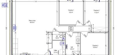 Terrain et maison à Mosnay en Indre (36) de 85 m² à vendre au prix de 144100€ - 4