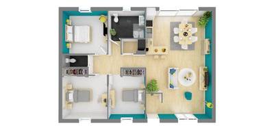 Terrain et maison à Marennes-Hiers-Brouage en Charente-Maritime (17) de 65 m² à vendre au prix de 204923€ - 4