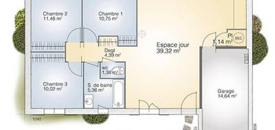 Terrain et maison à Gigean en Hérault (34) de 83 m² à vendre au prix de 333000€ - 4