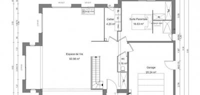 Terrain et maison à Bretteville-sur-Odon en Calvados (14) de 125 m² à vendre au prix de 313000€ - 3