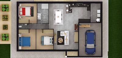 Terrain et maison à Villeneuve-sur-Cher en Cher (18) de 90 m² à vendre au prix de 204500€ - 4