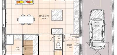 Terrain et maison à Cholet en Maine-et-Loire (49) de 127 m² à vendre au prix de 321900€ - 4