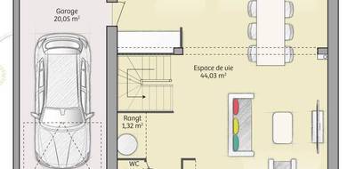 Terrain et maison à Authou en Eure (27) de 91 m² à vendre au prix de 187000€ - 4