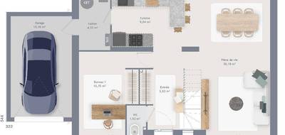 Terrain et maison à Neuve-Chapelle en Pas-de-Calais (62) de 120 m² à vendre au prix de 332000€ - 3