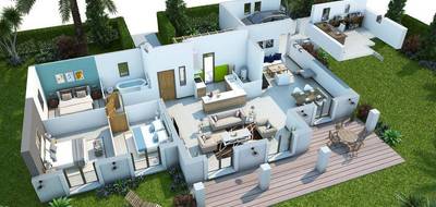 Terrain et maison à Draguignan en Var (83) de 115 m² à vendre au prix de 419000€ - 2
