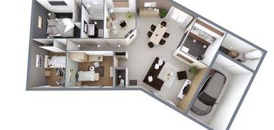 Terrain et maison à Saint-Palais-sur-Mer en Charente-Maritime (17) de 69 m² à vendre au prix de 378464€ - 4