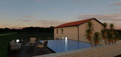 Terrain et maison à Val d'Oingt en Rhône (69) de 92 m² à vendre au prix de 386848€ - 1
