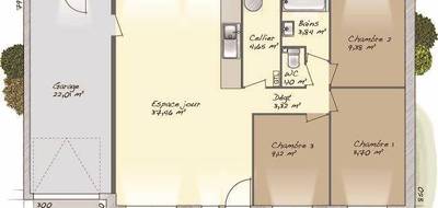 Terrain et maison à Bolleville en Seine-Maritime (76) de 80 m² à vendre au prix de 233902€ - 4