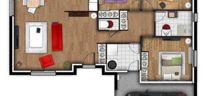 Terrain et maison à Sauchay en Seine-Maritime (76) de 93 m² à vendre au prix de 233600€ - 3