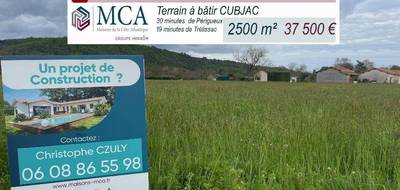 Terrain à Cubjac-Auvézère-Val d'Ans en Dordogne (24) de 2500 m² à vendre au prix de 37500€ - 1