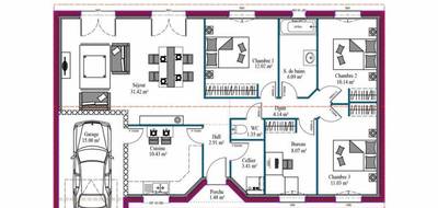 Terrain et maison à Salles en Gironde (33) de 92 m² à vendre au prix de 349000€ - 3