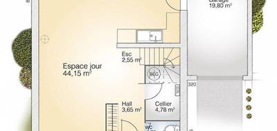 Terrain et maison à Montagnac en Gard (30) de 110 m² à vendre au prix de 302000€ - 4