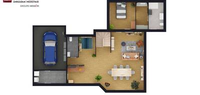 Terrain et maison à Bueil en Eure (27) de 143 m² à vendre au prix de 427429€ - 4