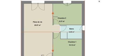 Terrain et maison à Meyreuil en Bouches-du-Rhône (13) de 50 m² à vendre au prix de 252555€ - 4