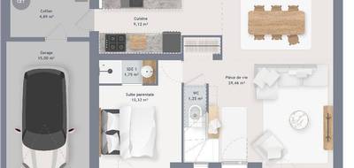 Terrain et maison à Montévrain en Seine-et-Marne (77) de 105 m² à vendre au prix de 489000€ - 4