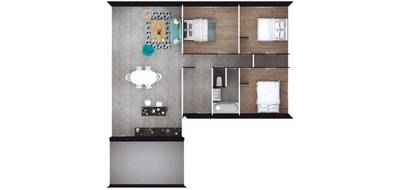 Terrain et maison à Pleugueneuc en Ille-et-Vilaine (35) de 86 m² à vendre au prix de 265400€ - 3