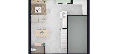 Terrain et maison à Issenheim en Haut-Rhin (68) de 89 m² à vendre au prix de 264820€ - 3