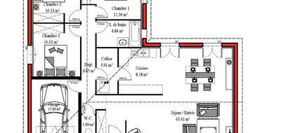 Terrain et maison à Soustons en Landes (40) de 100 m² à vendre au prix de 443500€ - 3